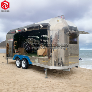 Lumière LED personnalisée Logo mobile <span class=keywords><strong>Bar</strong></span> remorque <span class=keywords><strong>à</strong></span> <span class=keywords><strong>vendre</strong></span> Concession Food Trailer Ice Cream <span class=keywords><strong>chariot</strong></span> avec cuisine entièrement équipée - Product Image 2