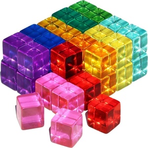 YAGELI Prix de gros usine Blocs de construction en acrylique Lucite colorés personnalisés Logo personnalisé imprimé en sérigraphie pour usage domestique et bureautique MOQ - Product Image 6