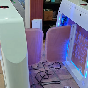 Tourniquet double canal <span class=keywords><strong>Linkgo</strong></span> BF09 en acier inoxydable 304, rapide et sûr pour les parcs d'attractions commerciaux en intérieur - Product Image 2