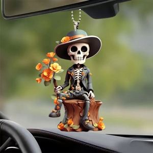 Oferta Especial: Adorno Colgante de Acrílico, Figura de Esqueleto Gótico Conmemorativo, Estatua Artesanal 2026, Decoración - Product Image 2