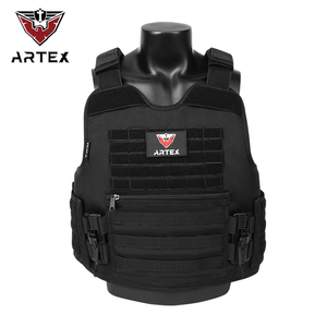 Gilet tactique multifonctionnel respirant et durable à dégagement rapide, ajustable, pour l'entraînement en extérieur avec système Molle - Product Image 1