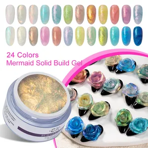 CX Beauty Mermaid Solid Build Gel geschnitztes Gel für Nagelkunst 15 g/30 g/50 g Verlängerungsgel