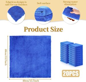 NOVISON Custom Colors Edgeless Super Plush 500gsm Quick-Dry Reusable Washable Square Buffing Cleaning <b>Car</b> Cleaning Towel - Product Image 2