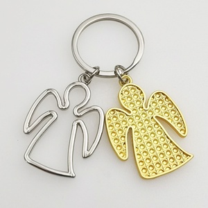 Personalised Baptism <strong>Gifts</strong> 3D Lucky <strong>Guardian</strong> <strong>Angel</strong> Metal Keyring - Product Image 4