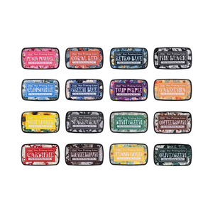 1 unidad de almohadilla de tinta de color vintage con estampado de estrellas, tinta a base de aceite, para sellos de arcilla coloridos y arcilla especial para manualidades - Product Image 2