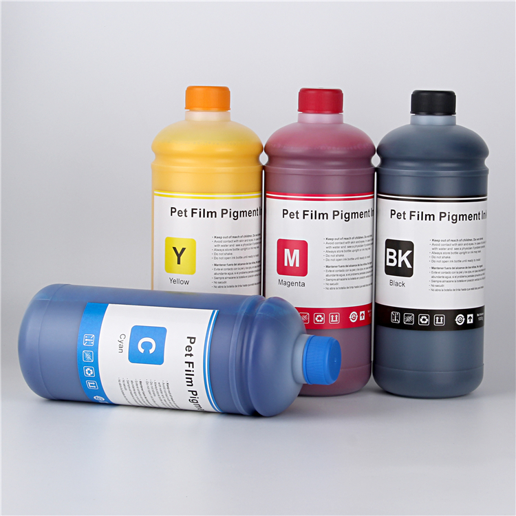 Wärmetransfer-Pet-Folie Pulver wasserbasiertes Pigment 6 Farben und weiß Dtf-Tinte für Epson L 1800 L3060 L3070 1390 3880 3800 Drucker