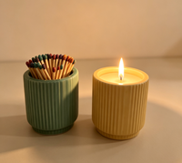 Diffuseur de parfum d'ambiance en céramique personnalisé, forme de gourde rayée, pour huiles essentielles, décoration aromathérapie