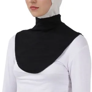 颈套假领女棉质运动衫头巾斋月穆斯林时尚内帽头巾伊斯兰服装莫代尔高领