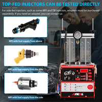 ANCEL-Testeur de Nettoyeur d'Injecteur de Carburant à Ultrasons AJ400-M, Kit d'Outils de Nettoyage de Buse de Moto, 110V