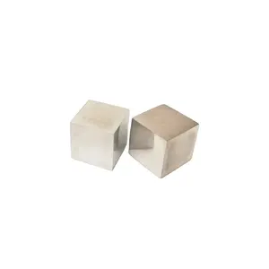 Cubo di rutenio/rutenio bersaglio quadrato, lingotto di metallo rutenio, set cubo di elementi Ru