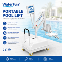 Behindertenfreundlicher Poollift Kommerzieller Schwimmbadlift für Behinderte & Senioren Wiederaufladbar
