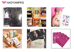 Tùy chỉnh cá nhân logo tóc bao bì Thẻ quà tặng cá nhân Cảm ơn bạn thẻ với giấy & bìa - Product Image 4