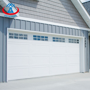 Zhtdoors thiết kế mới nhất cảm biến an ninh cửa nhà để xe cắt cửa nhà để xe một mảnh cửa nhà để xe - Product Image 1