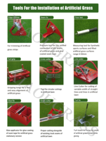 Compacteur de joint de gazon en acier pour la pose de gazon artificiel, outil de fixation pour terrains de sport, de football, jardins et aménagements paysagers – Fourniture directe usine