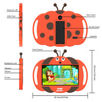 Exportación 7 pulgadas niños aprendizaje Tablet Pc Android Tablet con tarjeta Sim Anti-caída chico educativo Wifi Tablet Pc