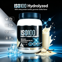Poudre d'isolat de protéines de lactosérum à marque privée, ISO & GMP, pour la récupération musculaire et la masse maigre, après l'entraînement, OEM/ODM avec MOQ flexible