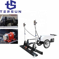 Machine de nivellement de béton à entraînement hydraulique, niveleuse laser à deux roues avec moteur et propulseur, haute efficacité, à vendre