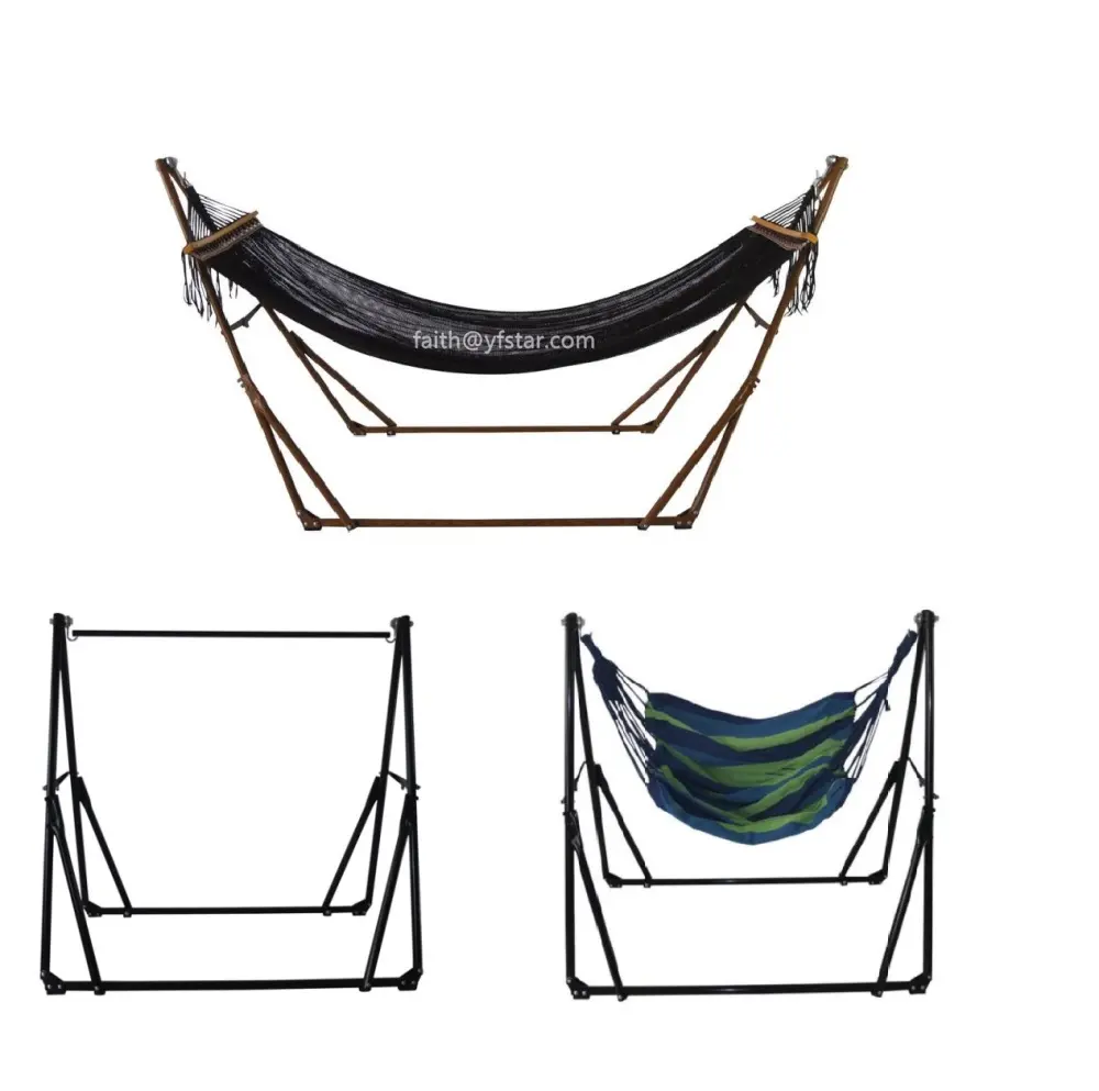 Competitive Price 3 In 1 Outdoor Portable Hammock Stand Hammock Swing Chair Clothes Rack 3 Way Hammock For Sale