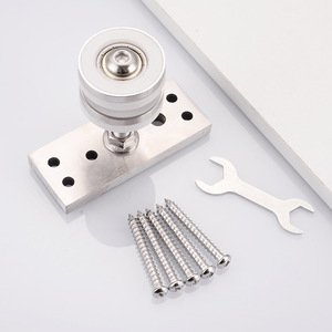 <b>Sliding</b> Door Roller Universal Folding Hanging Silent Nylon Wheels Stainless Steel for Bedroom Kitchen Partition Door Hardware - Product Image 3