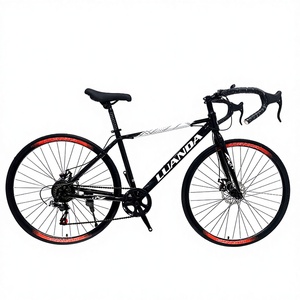 Bicicletta da Corsa 700c a 7 Velocità in Acciaio ad Alto Tenore di Carbonio con Freni a Disco Idraulici, Leggera in Lega di Alluminio per Uomini Adulti, Prezzo all'Ingrosso di Fabbrica - Product Image 3