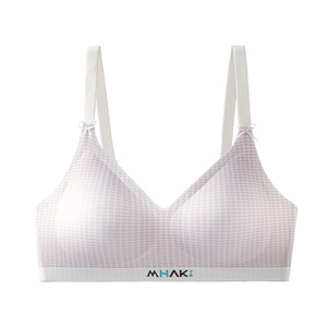 Thời Trang Thạch Mềm Bán Cố Định Cup Áo Ngực Đẹp Trở Lại Thoải Mái Dây Miễn Phí Hỗ Trợ Liền Mạch Push-up Rắn Dệt Kim - Product Image 5