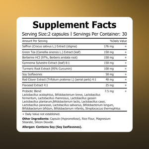 High Quality Appetite Suppressant for Women Capsules Saffron Extract Curb Cravings Boost Metabolism Capsules Lose <b>Weight</b> Product - Product Image 2