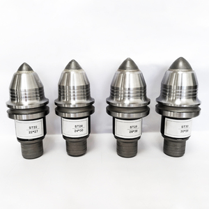 Burin à tige ronde et dents coniques pour le forage de différents diamètres pour piqueteuse - Product Image 2
