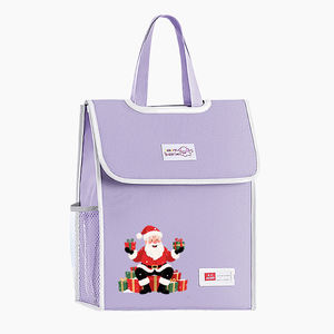 Bolsa de archivo de mano de Papá Noel para regalo de Navidad, bolsa de archivo <span class=keywords><strong>Oxford</strong></span> de doble capa personalizada, bolsa de almacenamiento portátil, suministros escolares y de oficina - Product Image 4