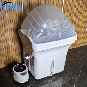 KISEN Cabines de douche portables, SPA capillaire, Plateau de lavage pour salon de <span class=keywords><strong>coiffure</strong></span>, Lit vapeur, Plusieurs douches, <span class=keywords><strong>Bac</strong></span> à <span class=keywords><strong>shampoing</strong></span> - Product Image 6