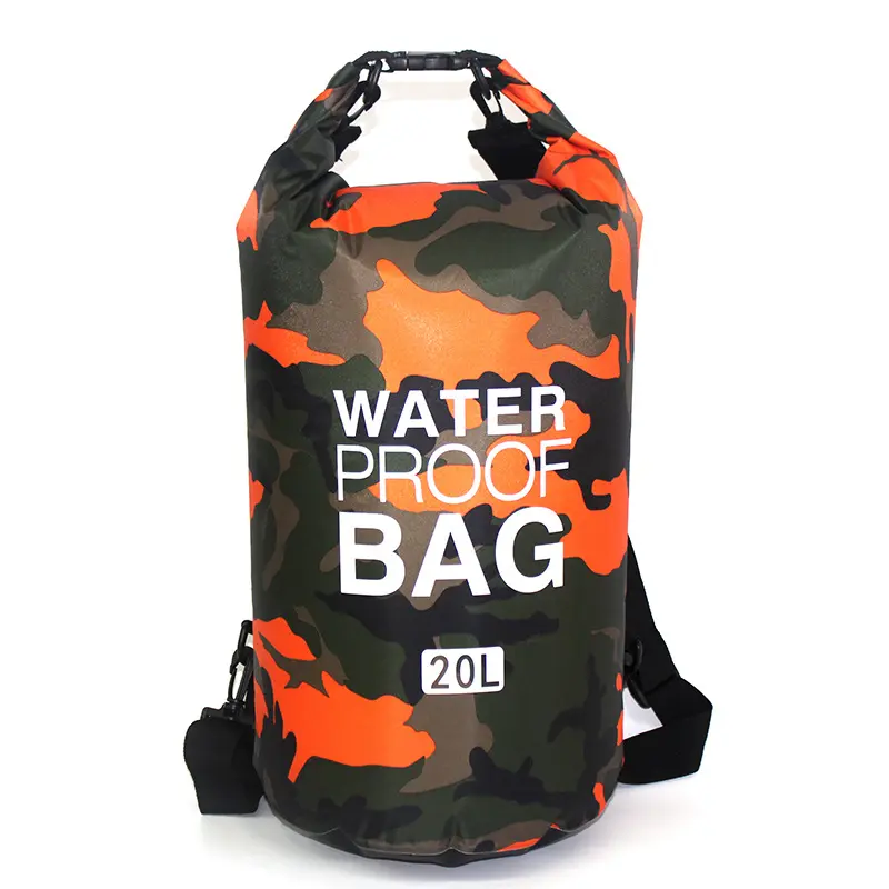 Grigio arancione leggero 2L 5L 10L 15L 20L 30L Eco contenitore personalizzato Tactical Dry Bag
