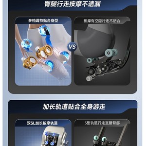 Smart Massage Chair SL Track 4D Robotic Hand Full Body Home Use White PU Leather - Product Image 3