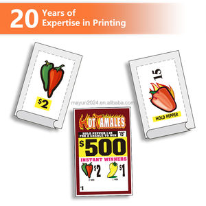 Billets à gratter à languette à tirer, impression numérique, style jeu d'argent, vente en gros, <span class=keywords><strong>gagnant</strong></span> instantané, cartes à sceller personnalisées, en papier couché et papier d'art - Product Image 3