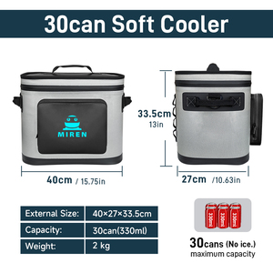 Tùy Chỉnh Túi Nước Đá Ngoài Trời Tủ Lạnh Túi Xách Tay TPU Cách Điện Túi Cắm Trại Ba Chiều Không Thấm Nước Xô Đá Túi - Product Image 2