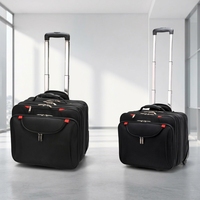 Valise à roulettes pour homme et femme en tissu Oxford, sac de voyage d'affaires avec poignée, boîte à bagages pour ordinateur portable 18 pouces