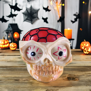 Juguete Promocional de Plástico TPR Blandito con Forma de Cabeza de Calavera Monstruosa para Regalo de Halloween - Product Image 3