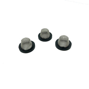 Jiajie Filtre à disque plat en acier inoxydable de 19 mm avec bord en plastique, caoutchouc et métal pour liquides - Product Image 1