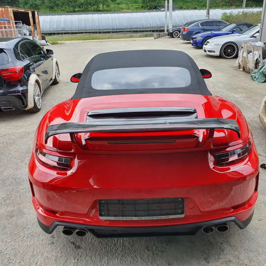 KM for 2012-2019 year 911 Carrera 991.1 991.2 upgrade TKT style spoiler top wing rear car trunk spoiler