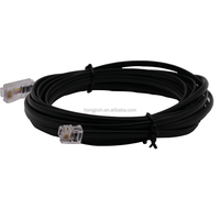 Cable de Comunicación de 5 Metros RJ11 6P4C a RJ45 8P6C para Conectar la Línea Telefónica a la Internet