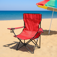 Chaise de camping moderne en tissu Oxford avec cadre en acier inoxydable durable - Pliable, portable, écologique pour la randonnée, la pêche, le parc, l'extérieur