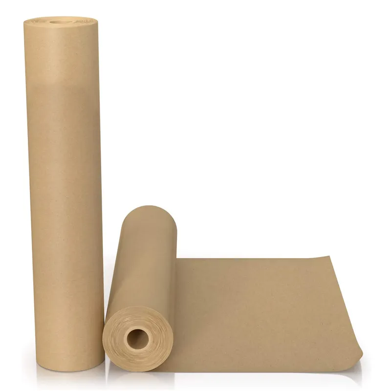 Verpakking Kraftpapier Roll Bruin Inpakpapier 70Mm 80Gsm 90Gsm Gedrukt Natuurlijke Kraftpapier Roll