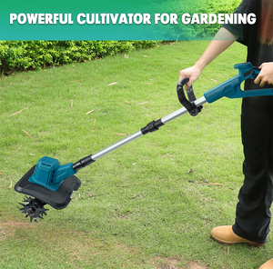 Motoculteur de jardin électrique sans fil Portable 21V 6 "largeur de travail 9" profondeur cultivateur d'économie de travail à haute efficacité pour jardin - Product Image 2