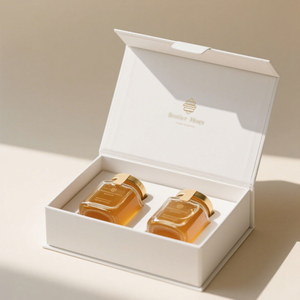 Biểu Tượng Tùy Chỉnh In Ấn Sang Trọng Cứng Nhắc Tông Mật Ong Chai Mật Ong <span class=keywords><strong>Jar</strong></span> Hộp Quà Tặng Bao Bì Cho Mật Ong - Product Image 3