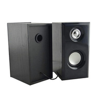 Speaker USB Mini Kayu D092 Grosir, Sistem Audio Multimedia Stereo 2.0 untuk PC Monitor Gaming