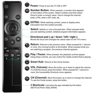 <strong>Universal</strong> <strong>Remote</strong> <strong>Control</strong> BN59-01330A Replacement <strong>Remote</strong> Compatible for Samsung Smart TV With Netflix Prime Shortcut Keys - Product Image 4