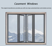 Fenêtre coulissante en aluminium à double vitrage personnalisable