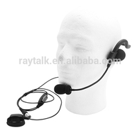 Casque ultra-léger derrière la tête avec microphone PTT, écouteurs et casque pour talkie-walkie Motorola CP040