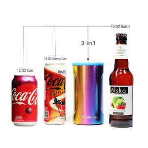 4 trong 1 bia có thể làm mát bằng thép không gỉ chân không cách nhiệt trống kim loại có thể Úc 375ml mập mạp có thể làm mát với dụng cụ mở - Product Image 5