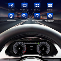12.3" LCD Virtual Cockpit Digital Instrument Cluster Dashboard untuk Audi A4 2009-2016 Wireless CarPlay Android Auto Plug & Play