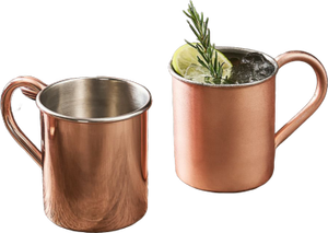 Haute qualité fabriqué à la main en acier inoxydable Moscou Mule tasse à eau brillant poli étain poignée décorative Durable classique excellent - Product Image 2