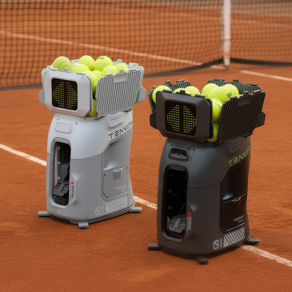 New Design AI Voice Control Tenniix Smart Tennis Ball Machine APP Tennis Training Equipment for School Club Amateur Training
